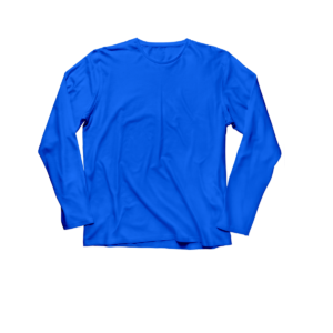 Blue Customizable Long Sleeve Shirt