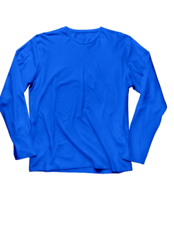 Blue Customizable Long Sleeve Shirt